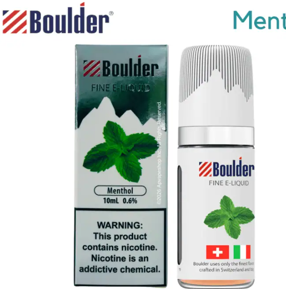 Boulder Menthol E-Liquid 10ml - Vape Juice Online Sale