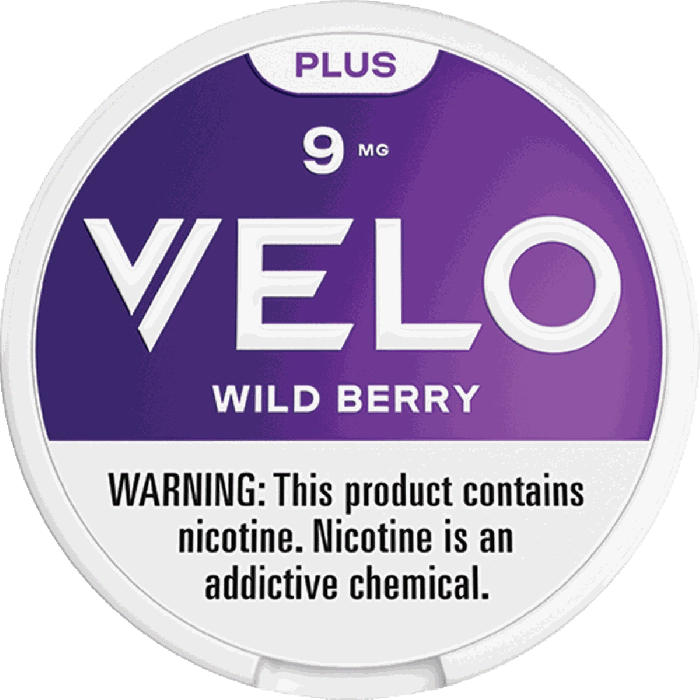 VELO Plus Wild Berry 9mg - Nicotine Pouches Tobacco-Free