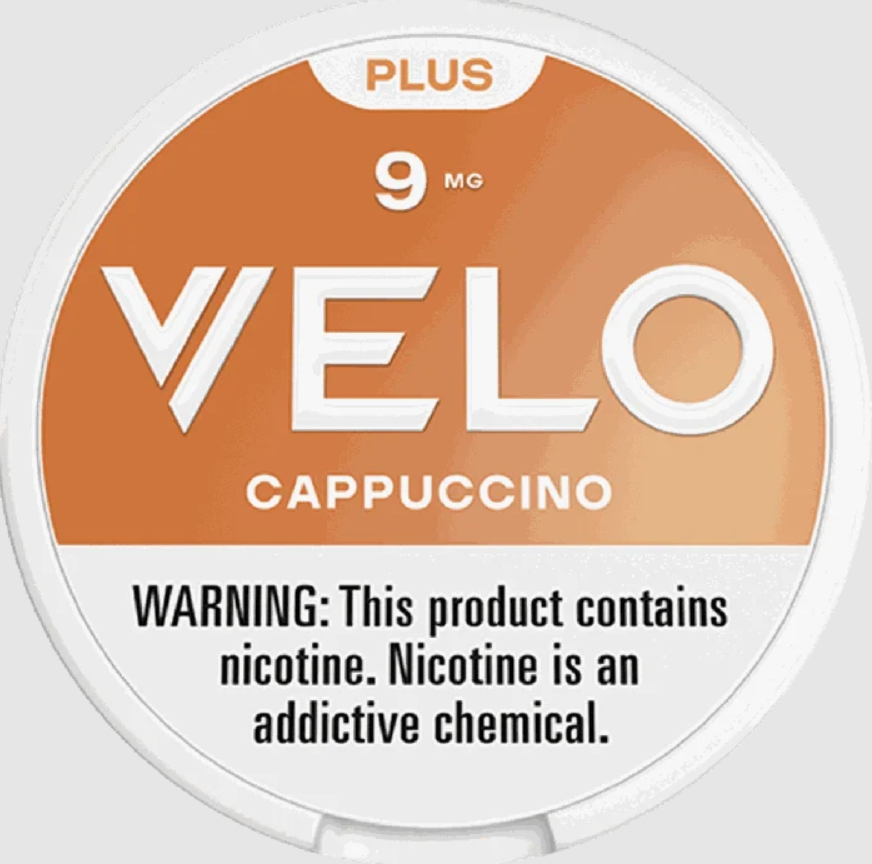 Velo Plus Cappuccino Nicotine Pouches - Tobacco-Free All-White Pouches