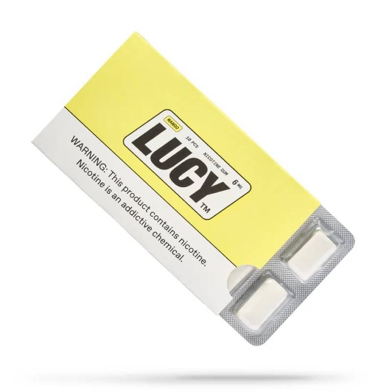 Lucy Mango Nicotine Gum - Conventional Smokeless Tobacco Options
