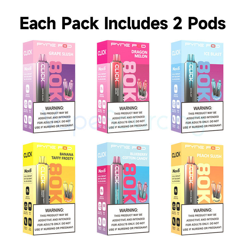 Pyne Pod Click 80K Disposable Pod 5% - Vape Pods (2pcs/pack)