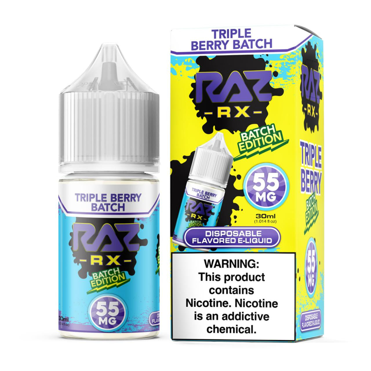 Pod Juice X RAZ RX Triple Berry Batch TFN - Vape Salt E-juice