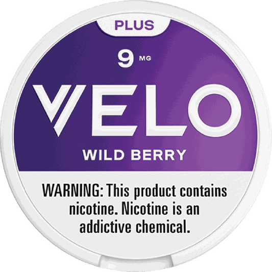 VELO Plus Wild Berry 9mg - Nicotine Pouches Tobacco-Free
