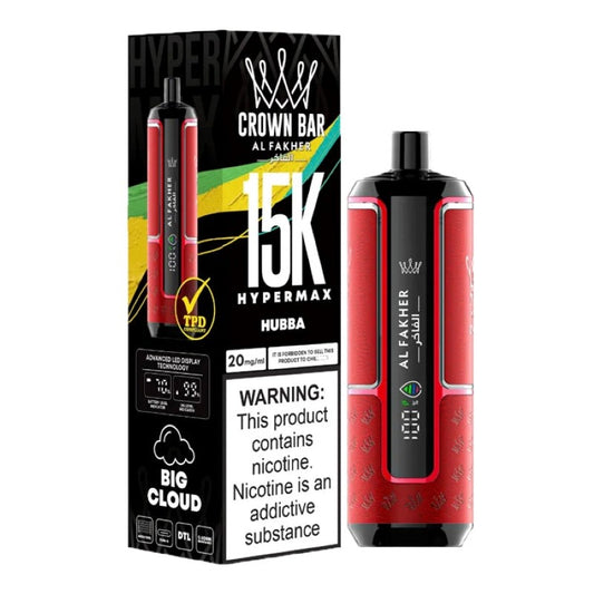 AL Fakher Crown Bar 15K | Hypermax Disposable Vape Device