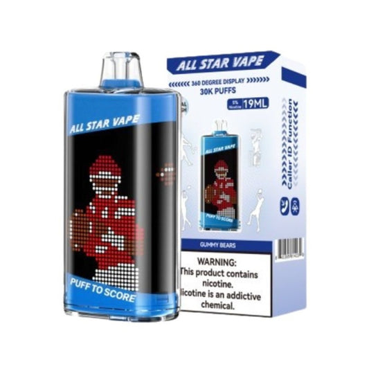 All Star 30K Disposable Vape | 19ml Pre-filled Vape Juice Price $17.99