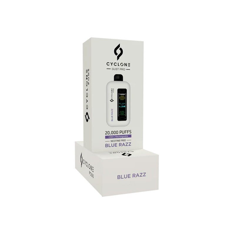 Cyclone Pods Gust Pro Zero Nicotine Disposable Vape 20000 Puffs