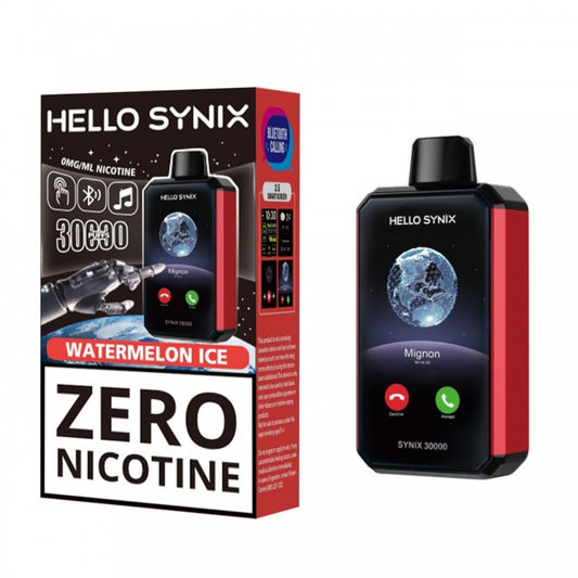 Hello Synix 30K Zero | Nicotine Disposable Smart Phone Vape