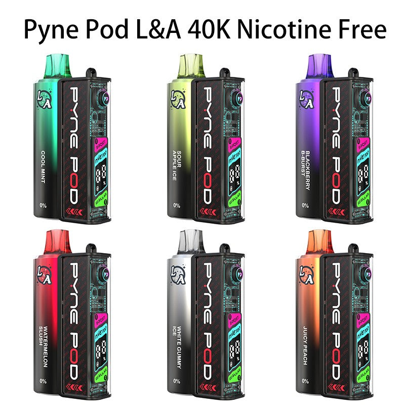 Pyne Pod L&A 40K Nicotine Free Disposable Vape - 40000 Puffs
