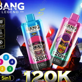 Bang Legend 120000 Puffs 5 in 1 Flavors 120k Disposable Vape