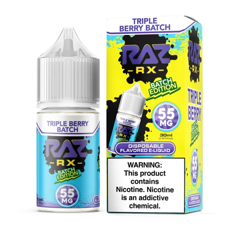 Pod Juice X RAZ RX Triple Berry Batch TFN - Vape Salt E-juice